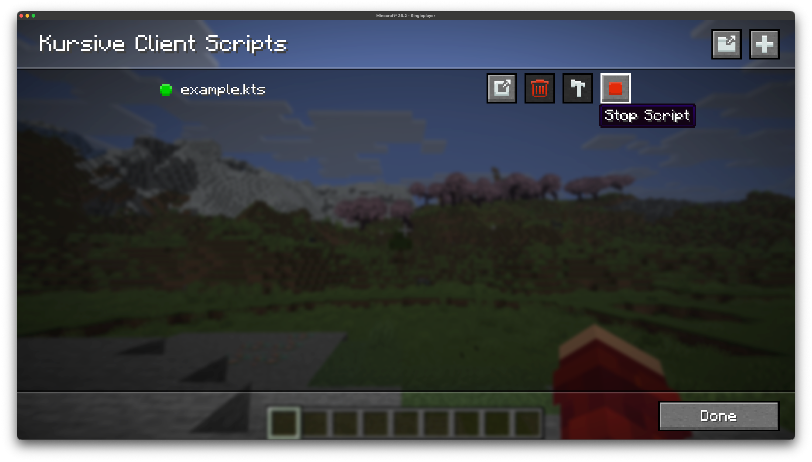 Stop Script Button